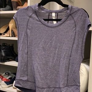 Muscle lululemon blueish Grey shirt